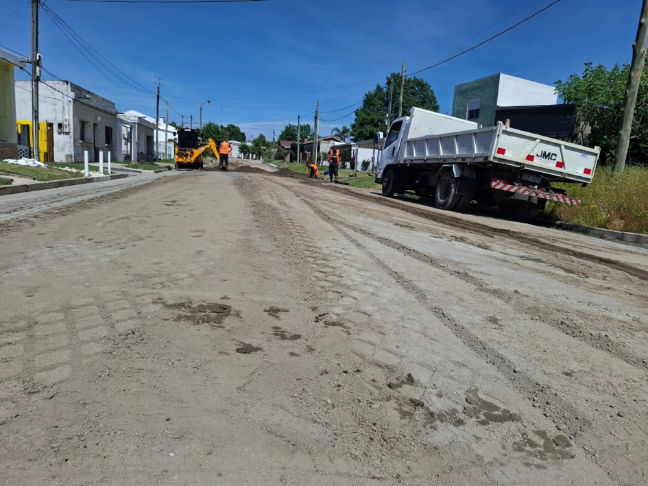 Comenzaron trabajos en calles del barrio Floridablanca