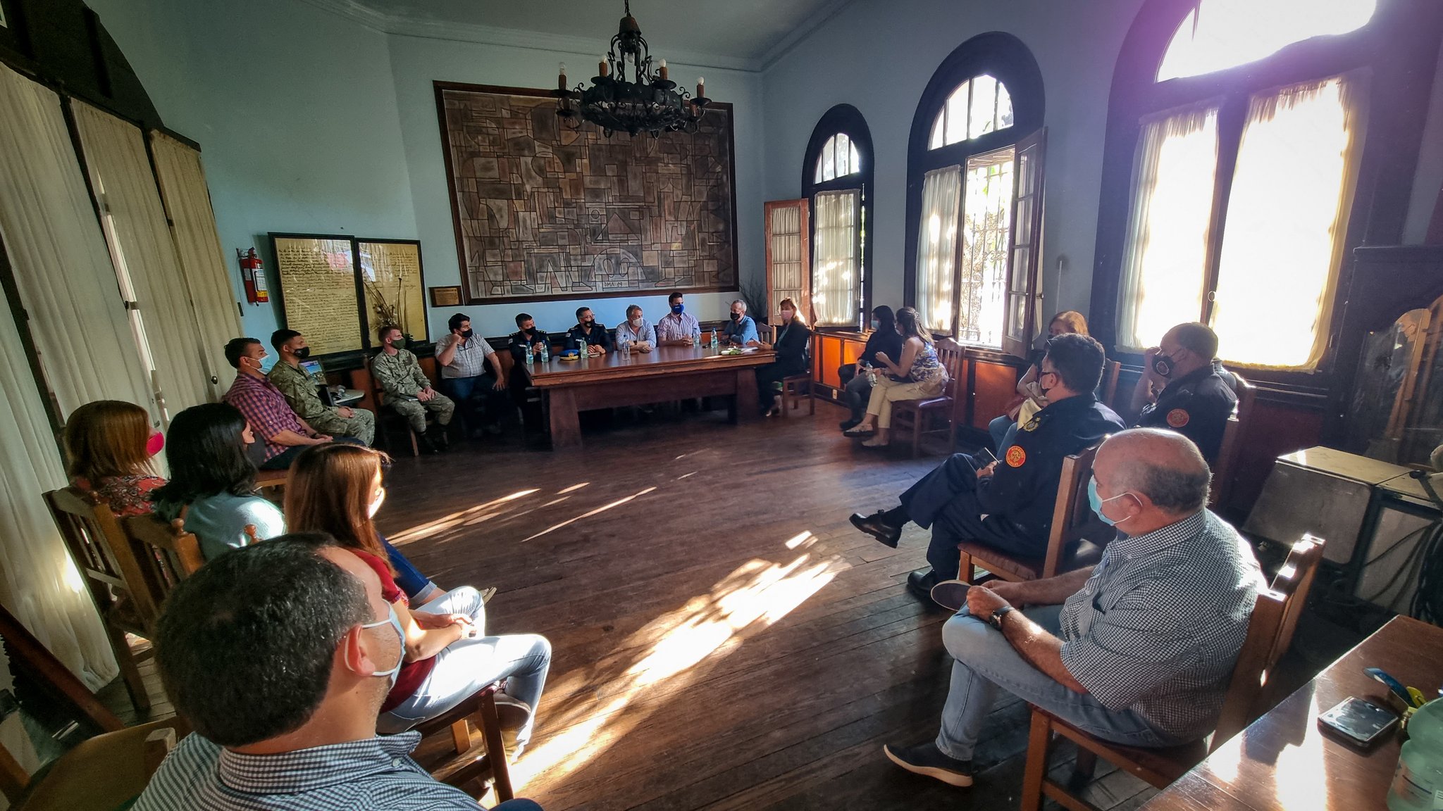 Comité de Emergencia sesionó en Sarandí Grande por situación Covid 19 2