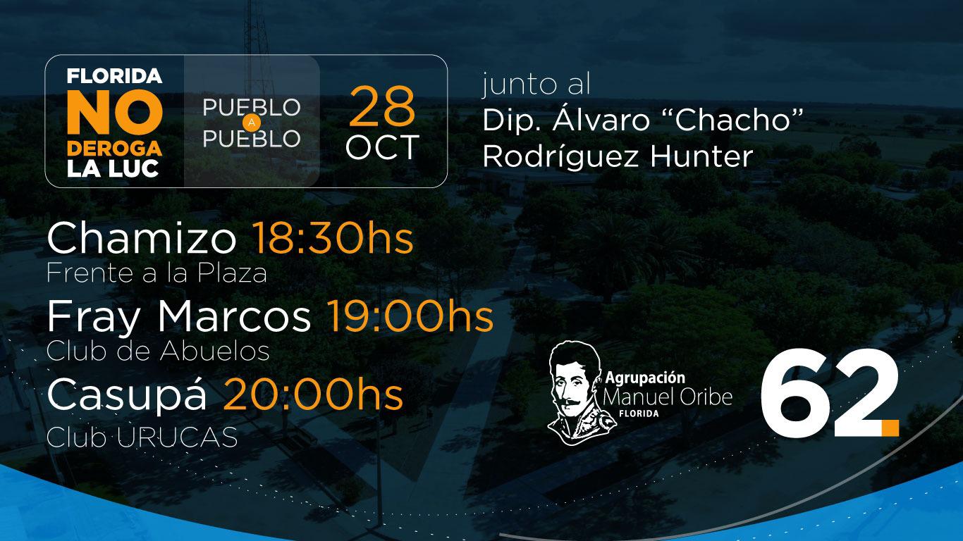 Diputado Rodríguez Hunter inicia gira por el interior en defensa de la LUC