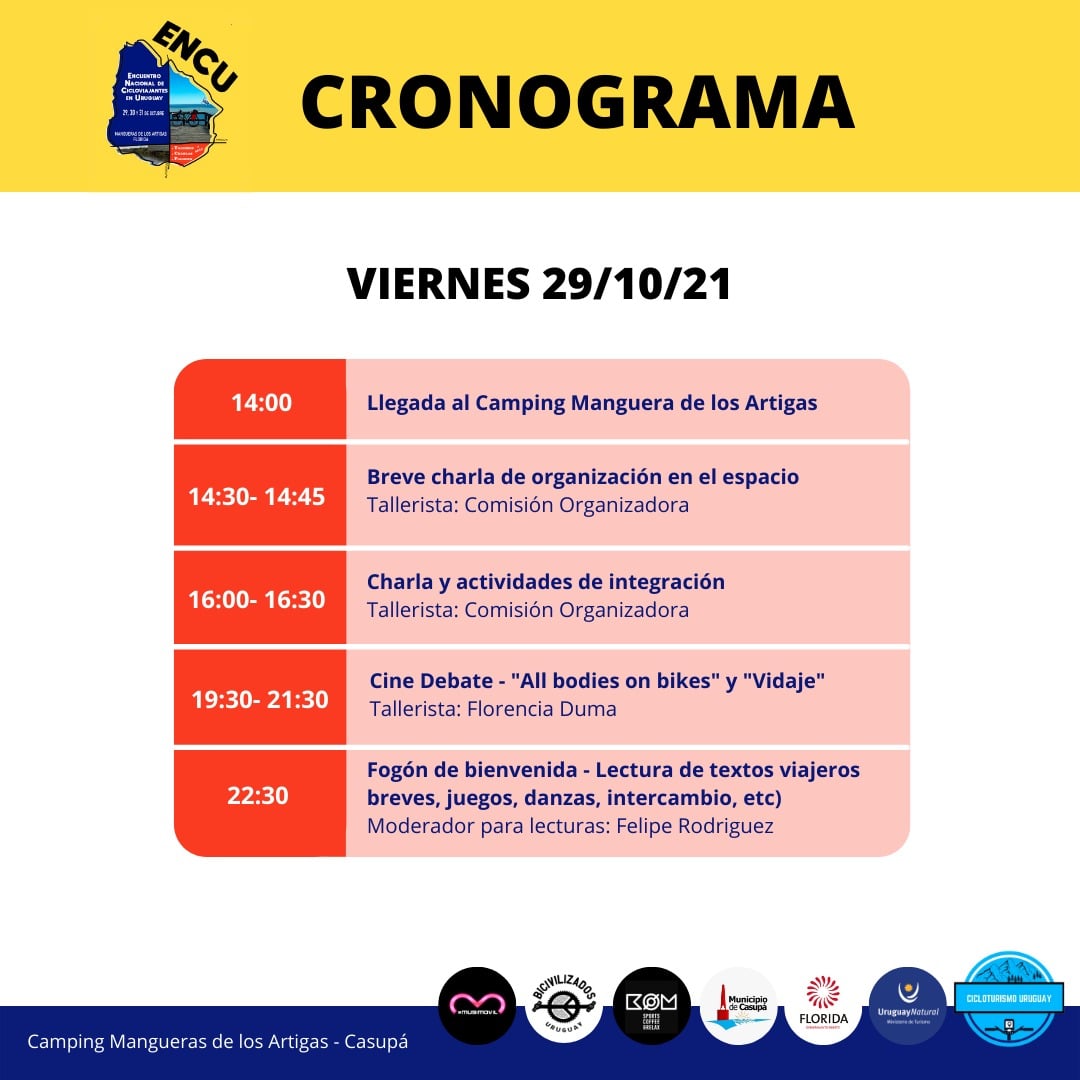 Encuentro de Cicloviajantes en Casupá. 2