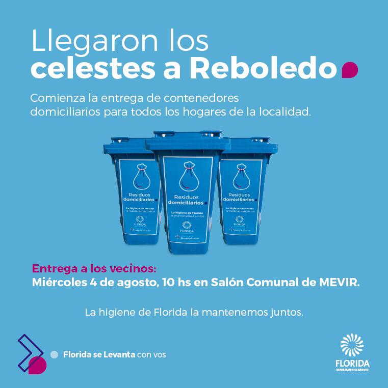 Entrega de contenedores domiciliarios en Reboledo