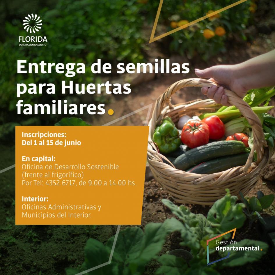 Entrega de semillas para huertas