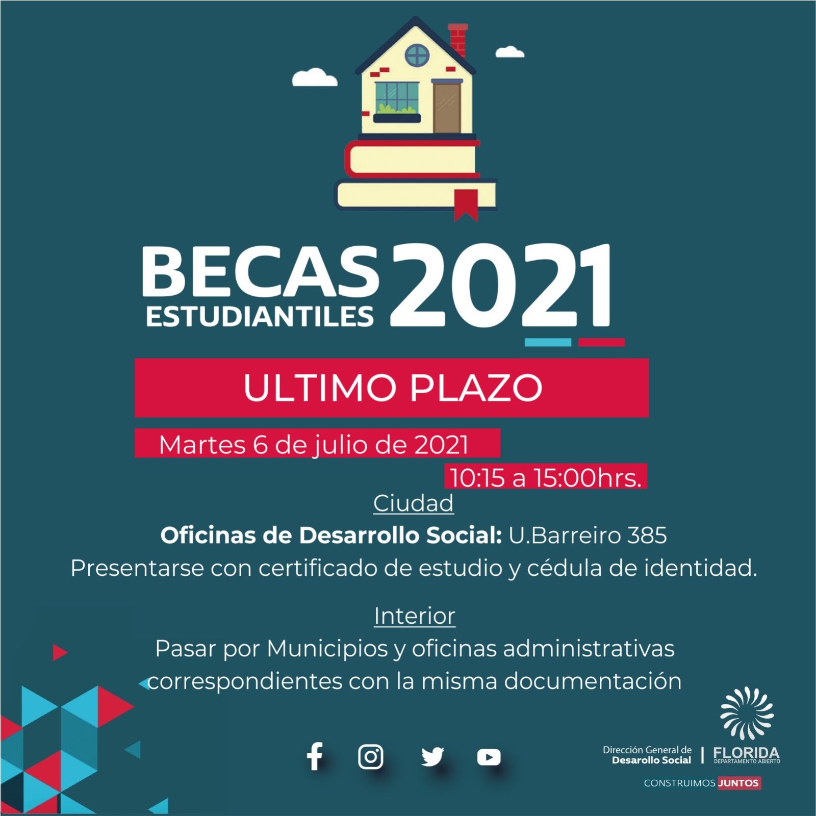 Este martes vence el plazo para cobrar las Becas Estudiantiles 2021