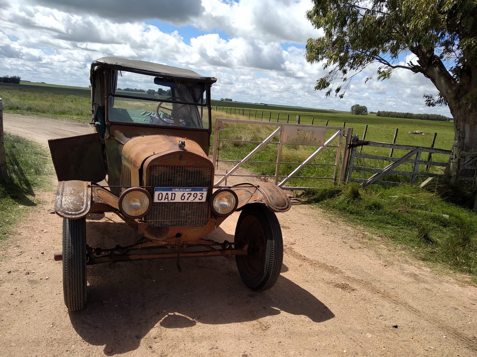 Familia floridense se despidió de una histórica cachila Ford T de casi 100 años. 4