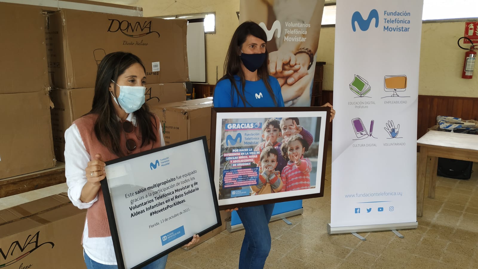 Fundación Telefónica Movistar realizó donación a Aldeas Infantiles de Florida 3