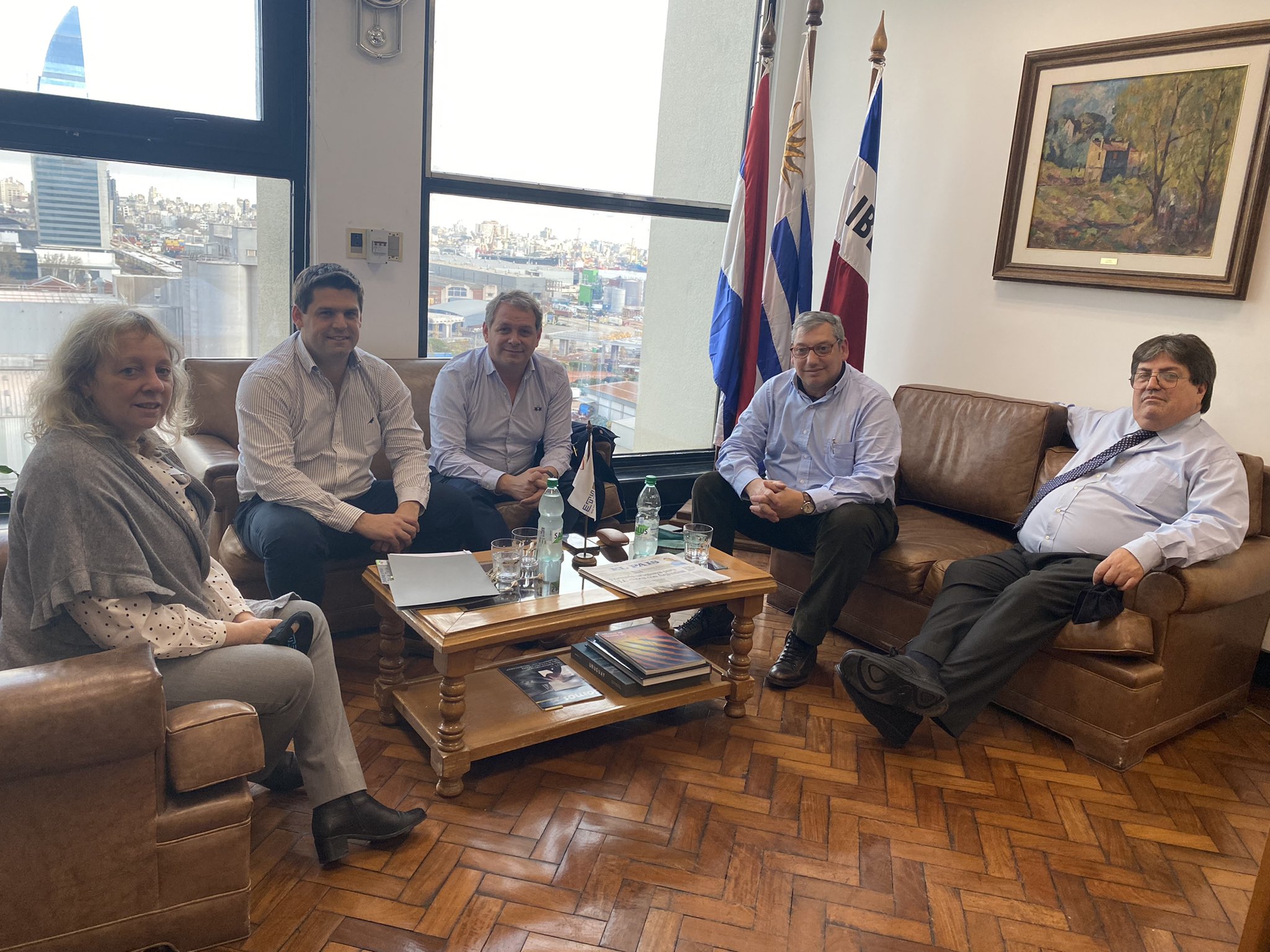 Guillermo López y Carlos Enciso se reunieron con autoridades de UTE
