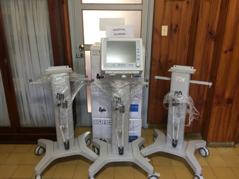 Hospital Florida recibió nuevo equipamiento para el CTI