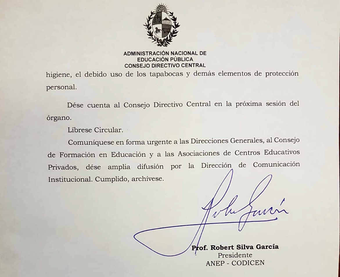 Se suspenden clases presenciales en Educación Media de la ciudad de Florida. 3