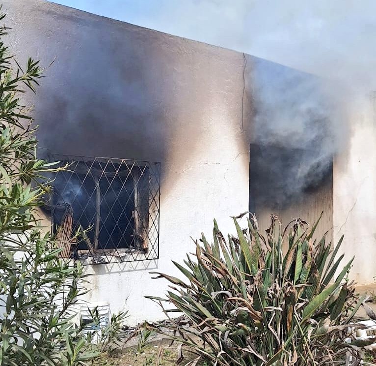 Incendio en vivienda de 25 de Mayo con pérdidas totales.3