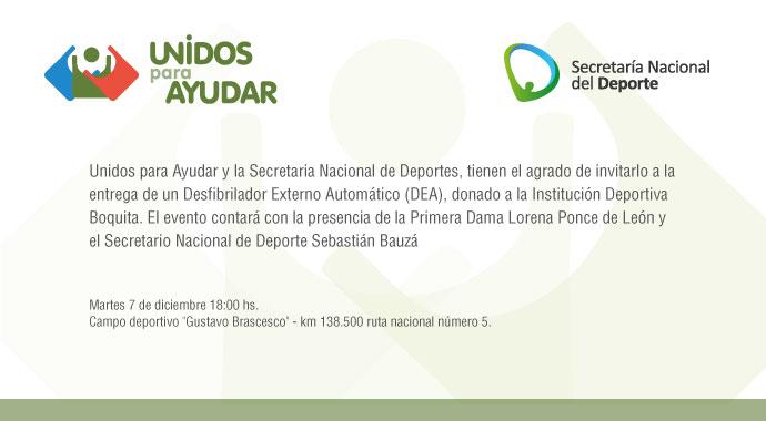 Institución Deportiva Boquita contará con un DEA