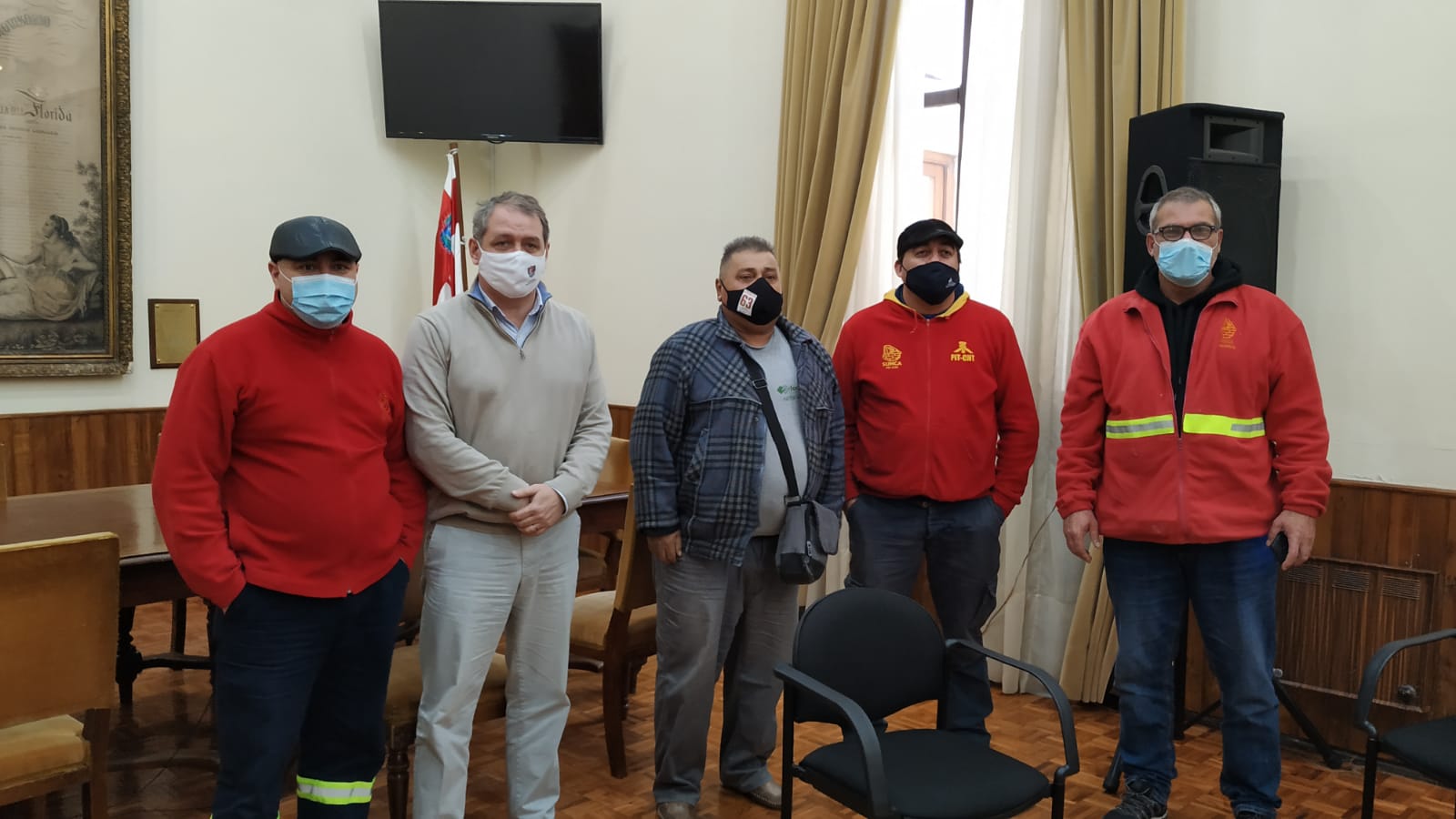 Integrantes del SUNCA se reunieron con el Intendente por situación de despidos en la Fábrica de Durmientes