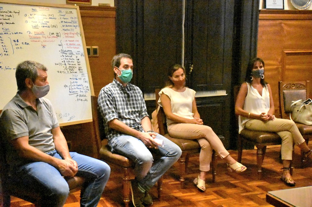 Intendente López se reunió con Directivos del CCIF y Encargado del CECOED