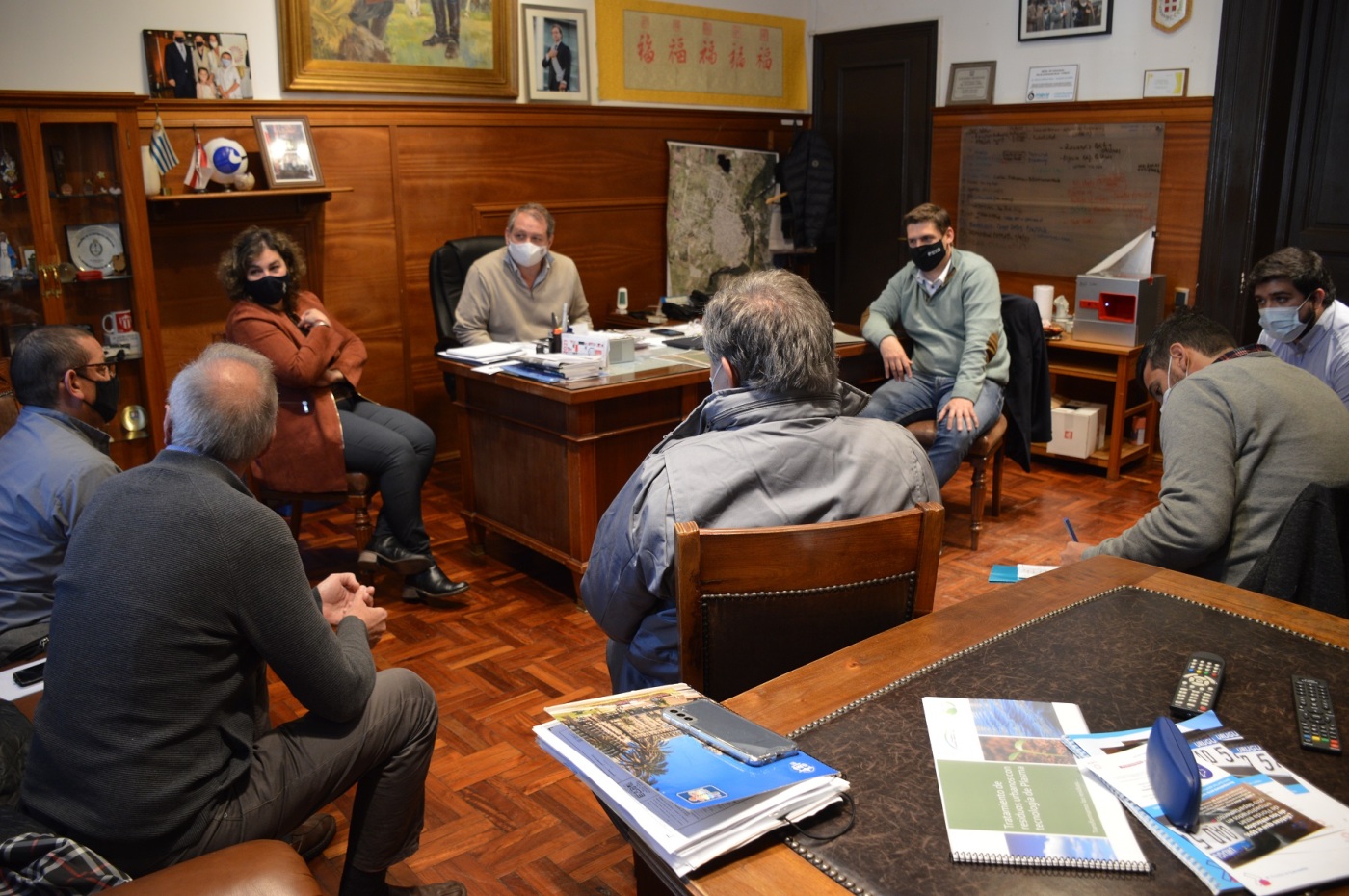Intendente López se reunió con Director de UTE y Directora del MIEM