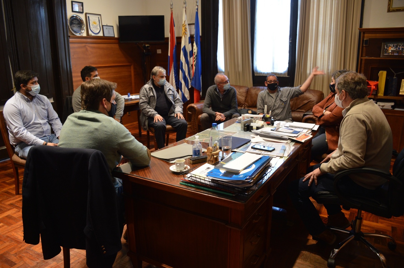 Intendente López se reunió con Director de UTE y Directora del MIEM 2