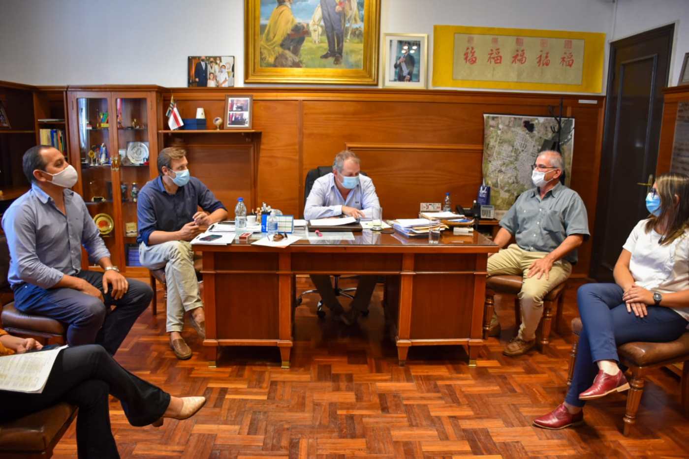 Intendente de Flores se reunió con Guillermo López