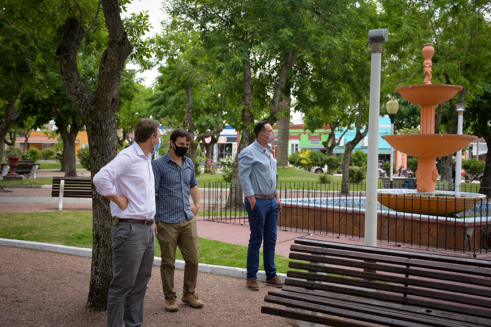 Intendente interino Marcos Pérez recorrió zona este del departamentojpg