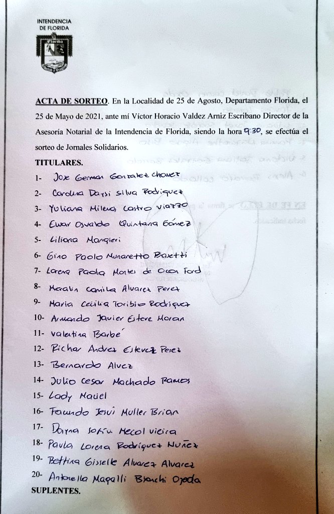 JORNALES SOLIDARIOS 25 DE AGOSTO