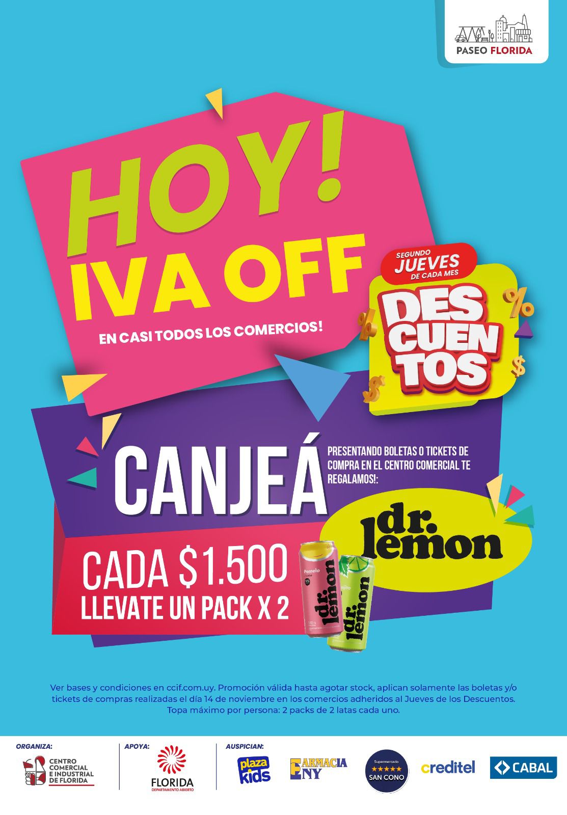 Jueves de los Descuentos con centro de canje