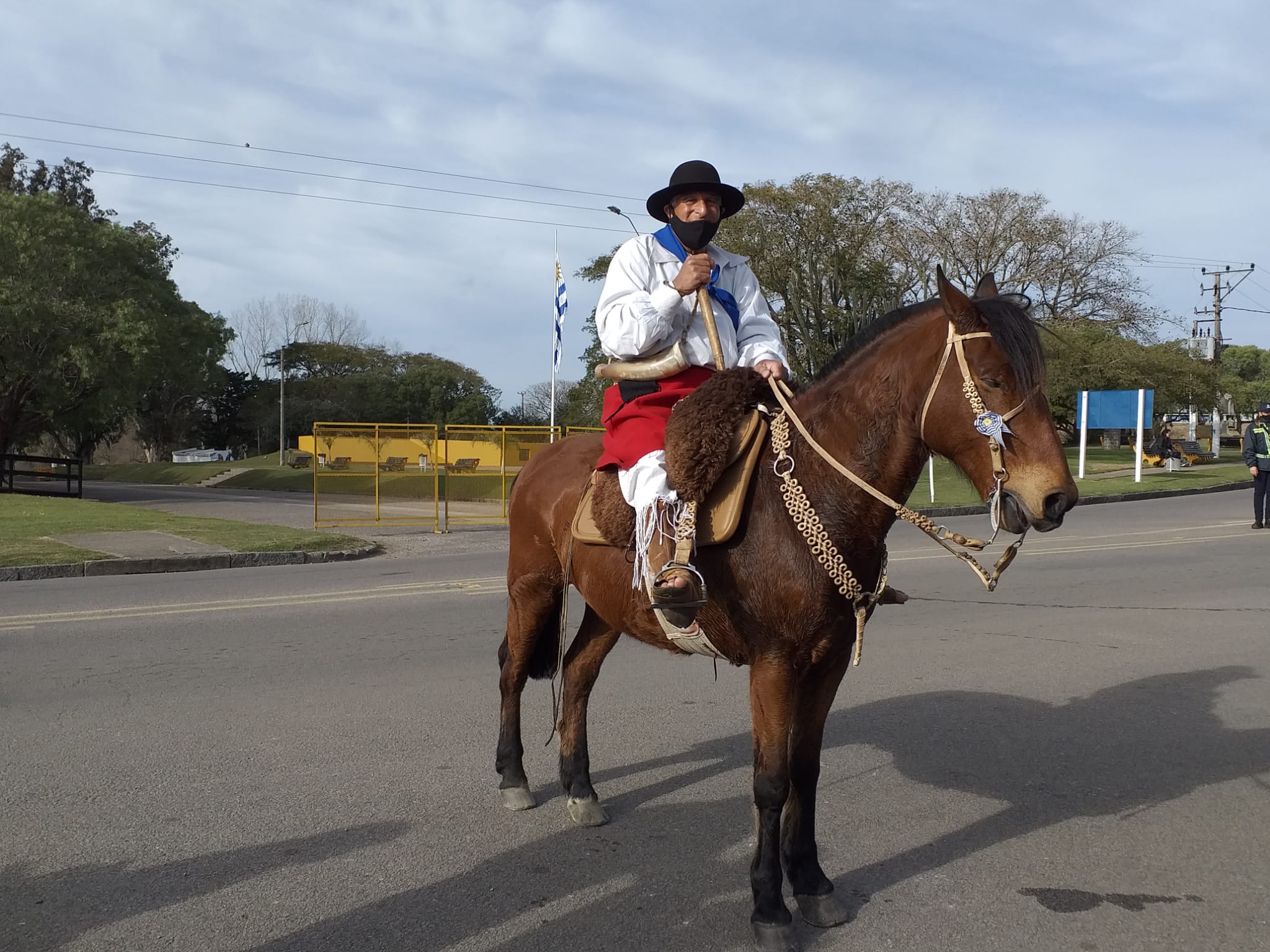Llegó a la Piedra Alta el chasque para entregarle mensaje al Presidente de la Repúblicajpg