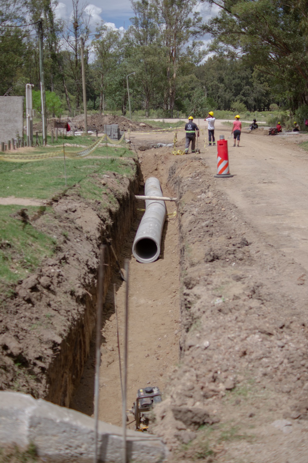 Marcos Pérez recorrió obras en Sarandí Grande