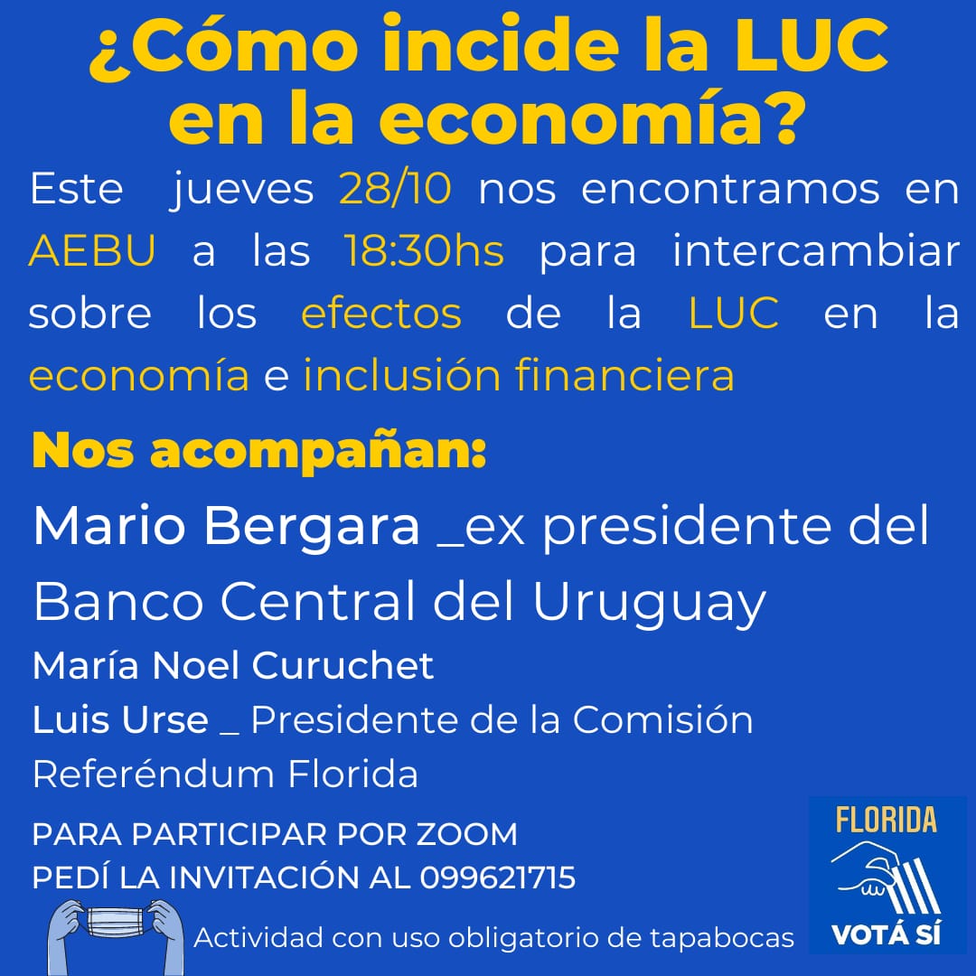 Mario Bergara participará en Florida de charla sobre efectos de la LUC