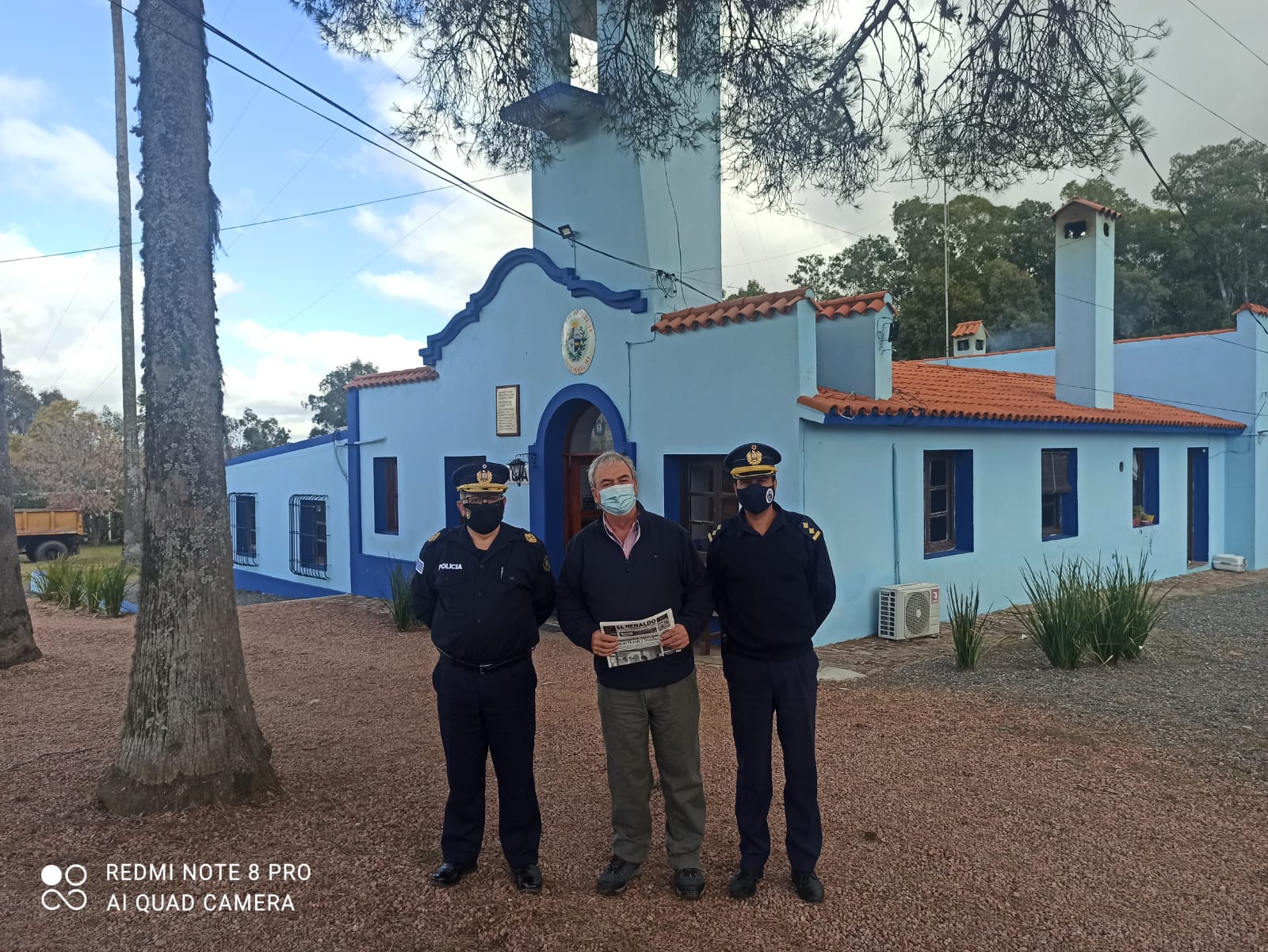 Ministro del Interior Heber se reunió con el Jefe de Policía Ruben Saavedra