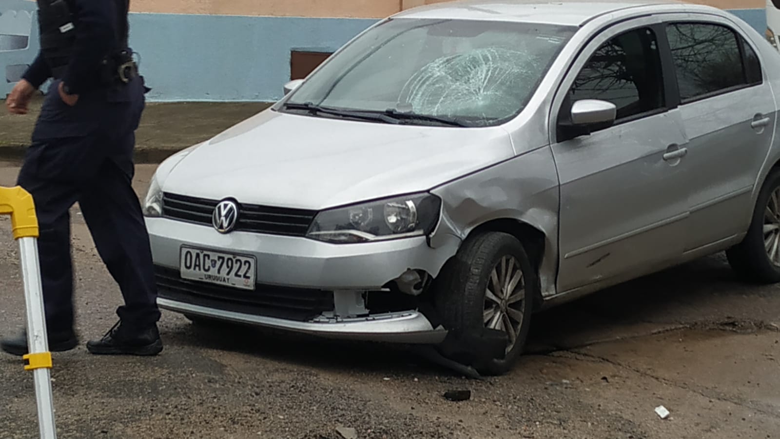 Motonetista lesionado tras accidente en Figueredo y Herrera 2