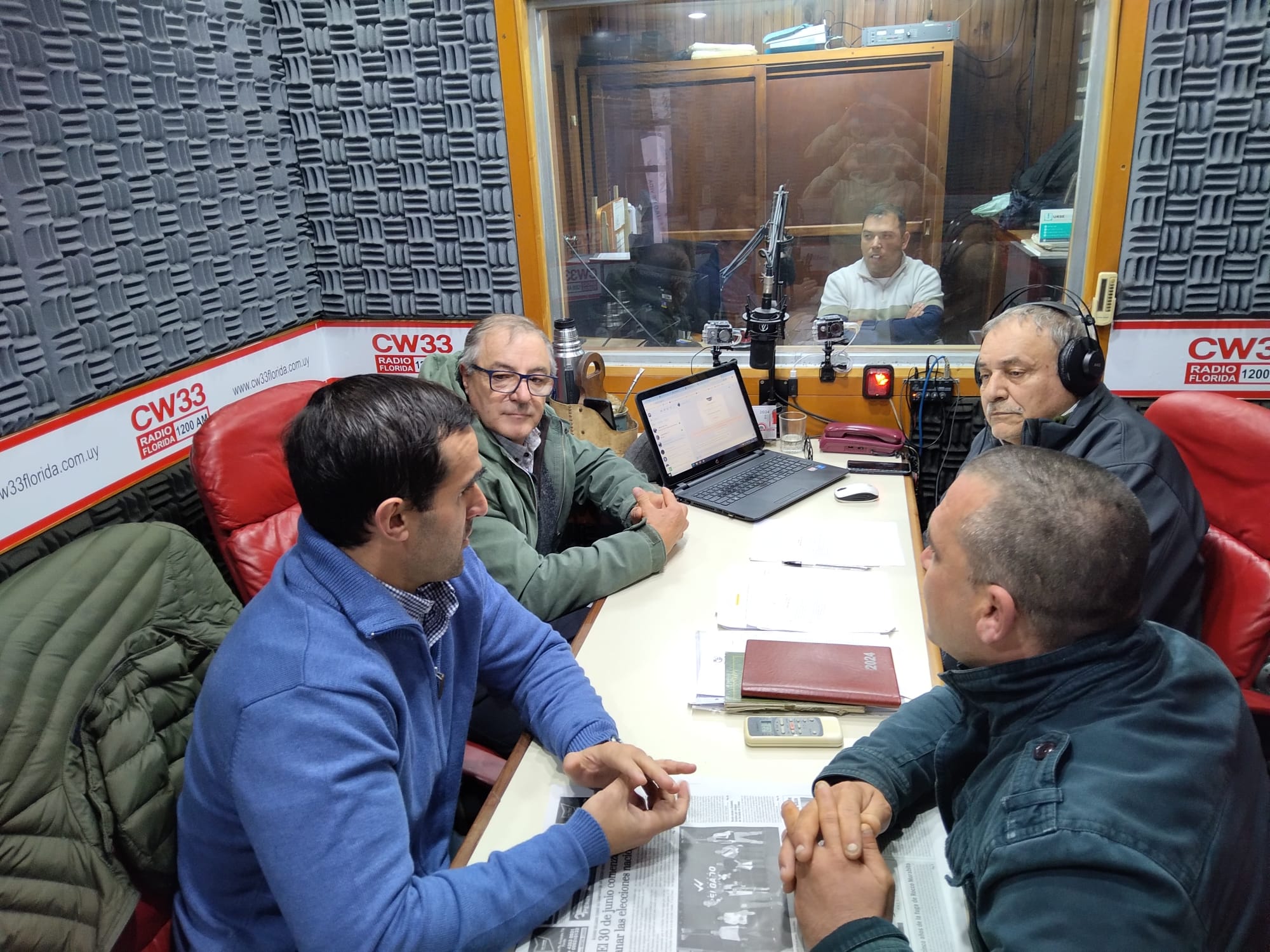 Omar González Antonio Arrospide y Nicolás Caetano visitaron la 33