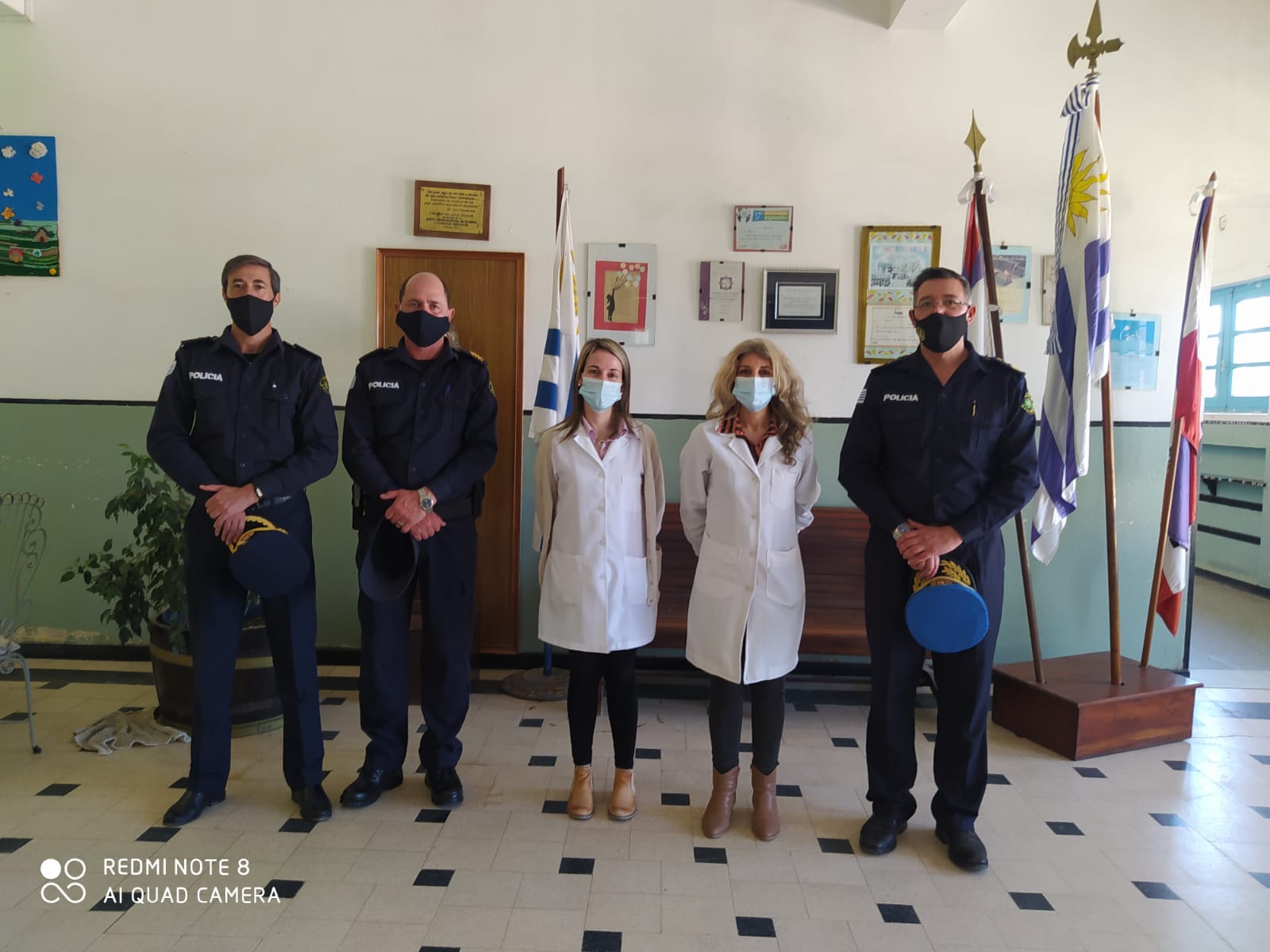 Jefe de Policía recorrió varias localidades del departamento