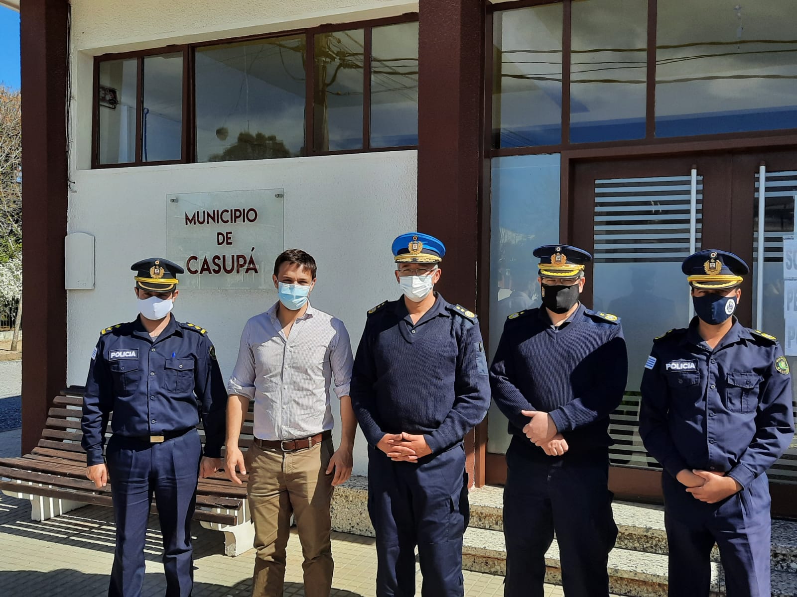 Jefe de Policía recorrió varias localidades del departamento 4