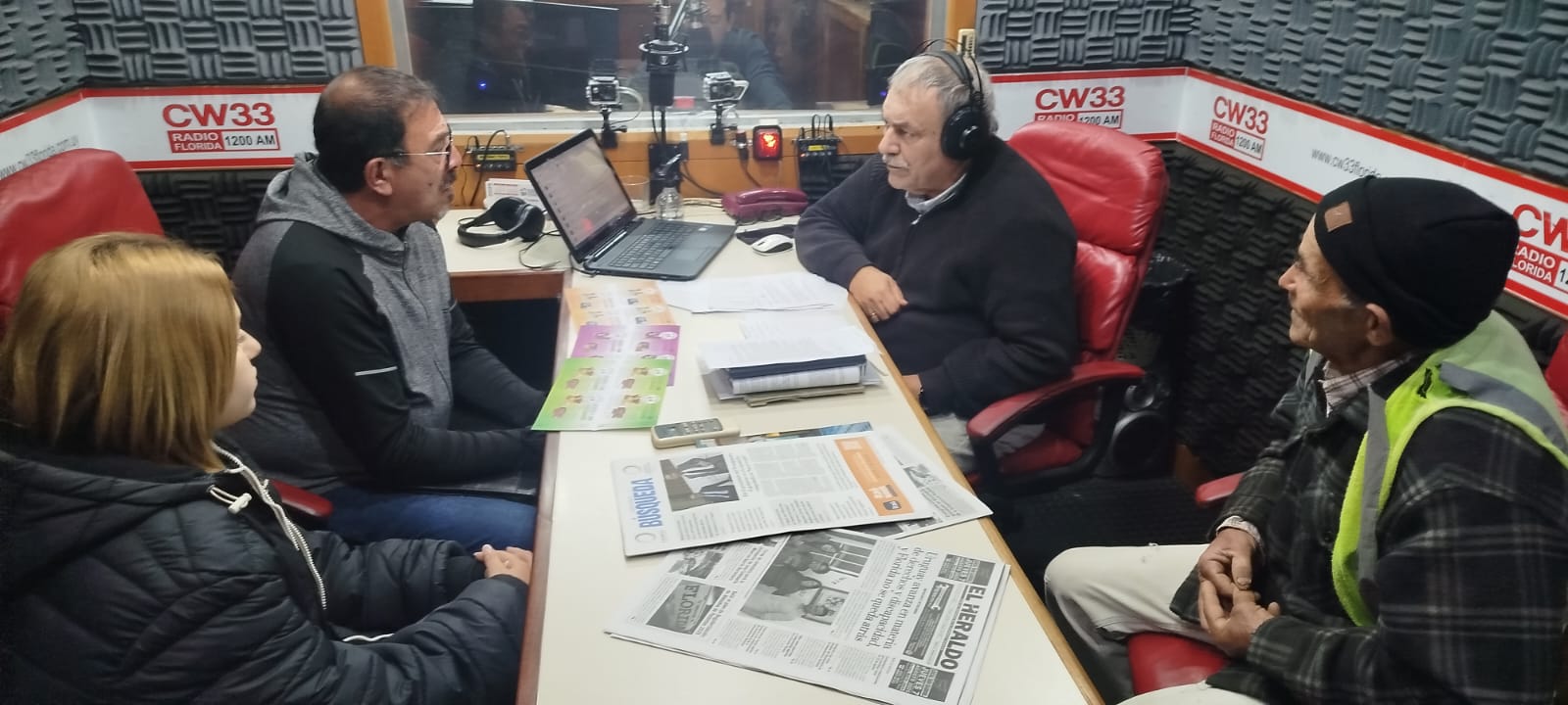 Paulino Caetano Oriana Fleitas Jonathan Butierrez Hugo Carro y Gustavo Barrientos