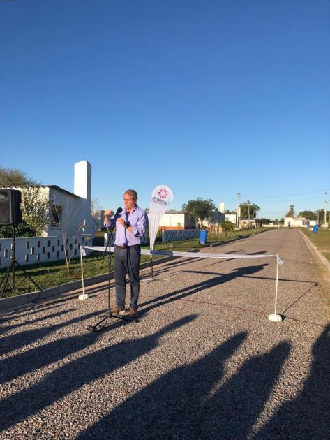 Plan 100 bitumen llegó a Capilla del Sauce1