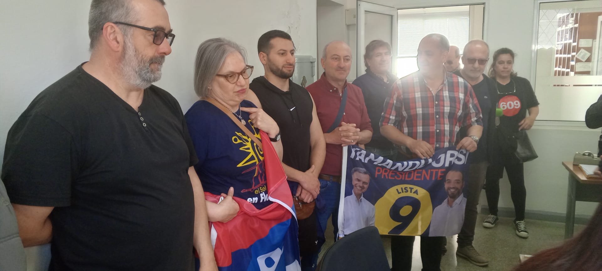 Presentación de la lista 959609 en la Corte Electoral