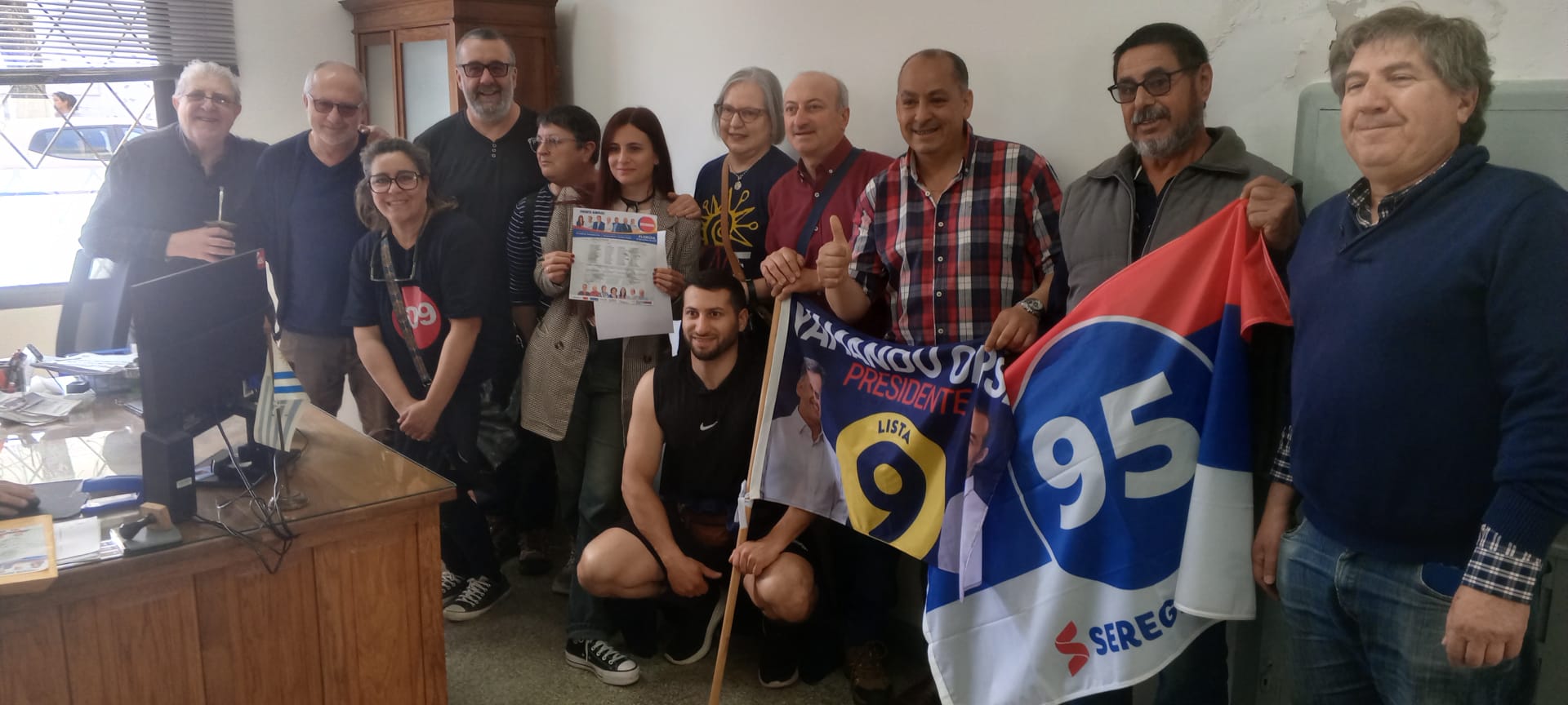 Presentación de la lista 959609 en la Corte Electoral 2