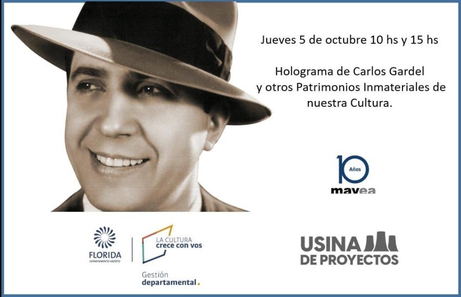 Presentan holograma de Carlos Gardel en el MAVEA