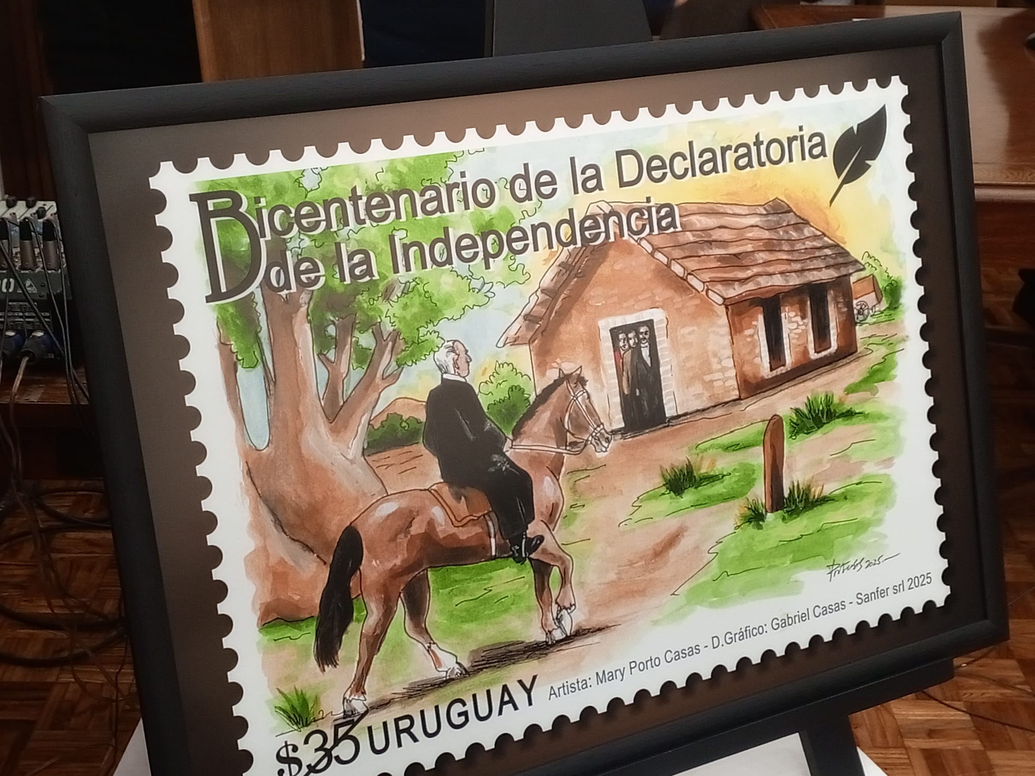 Presentaron en Florida el sello postal conmemorativo del Bicentenario de la Independencia 3