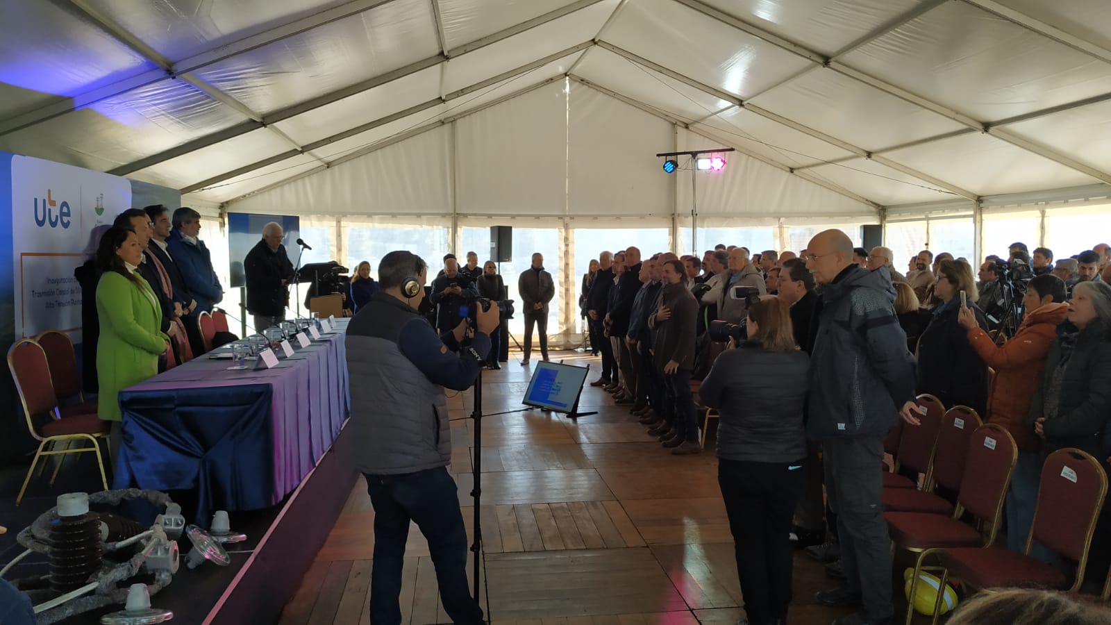 Presidente Lacalle Pou participó de inauguración de subestación de energía eléctrica construida en Cardal 4