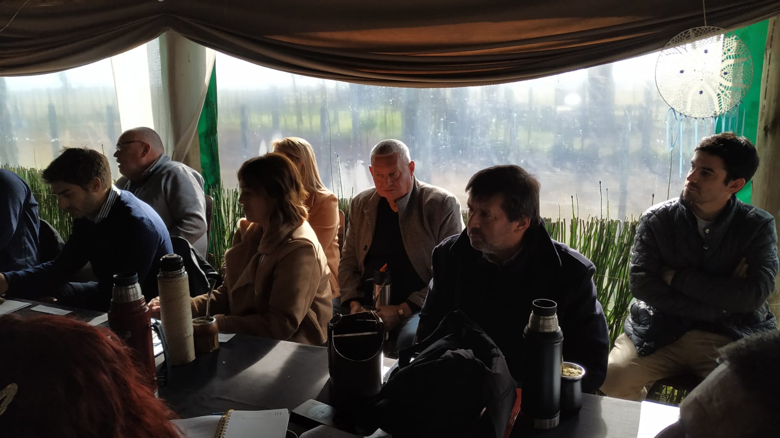Primera reunión del equipo de gobierno de Carlos Enciso