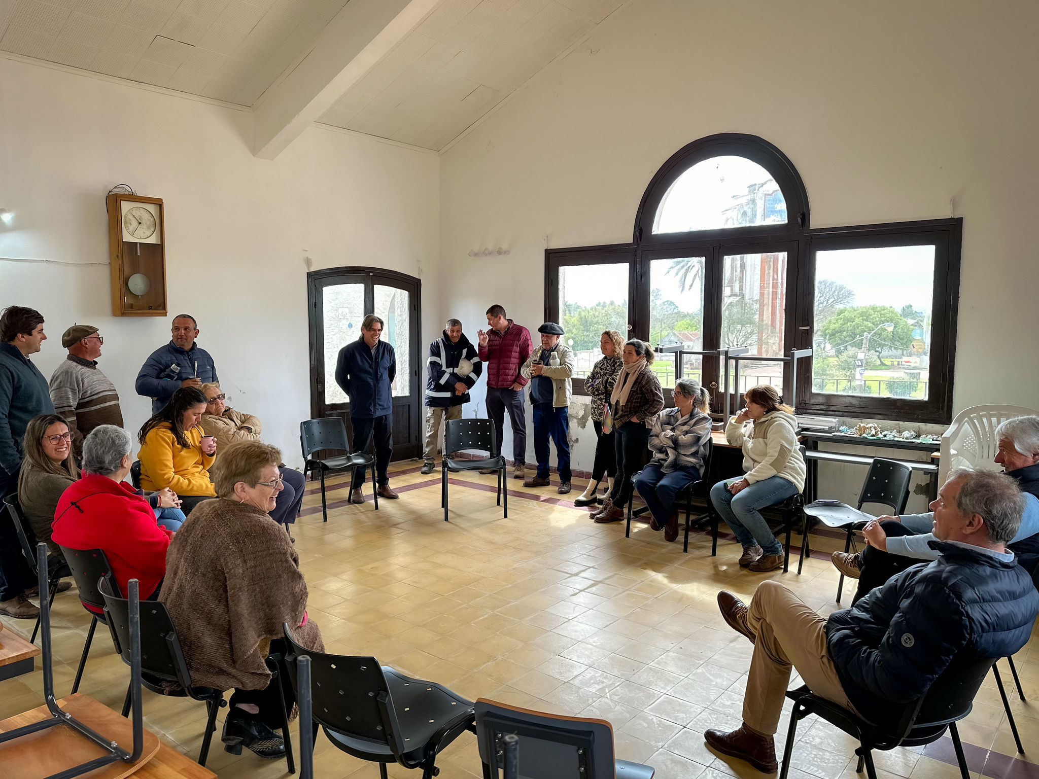 Recorrida por obras de MEVIR en Cerro Colorado