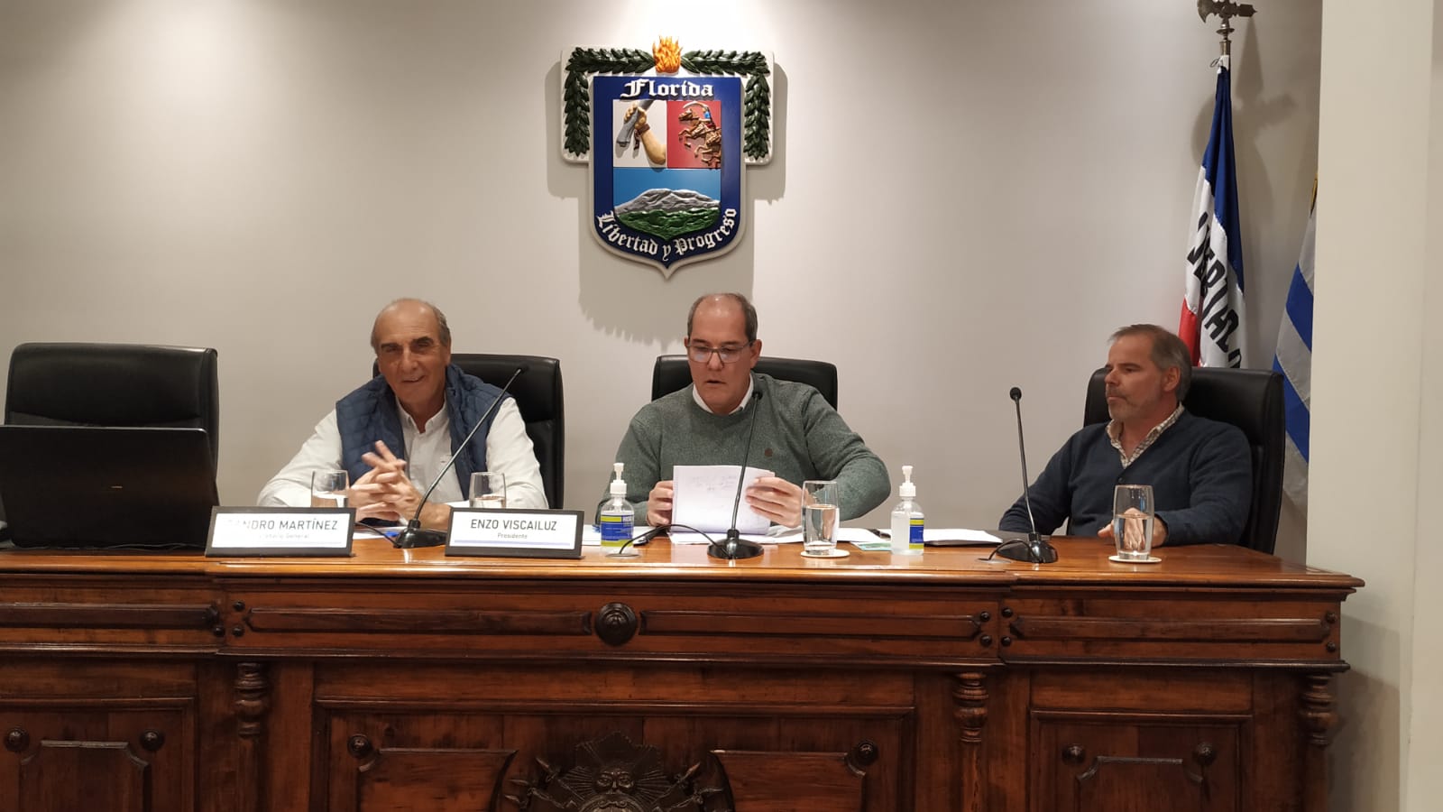 Representantes de la empresa Eco Huella fueron recibidos en la Junta 3