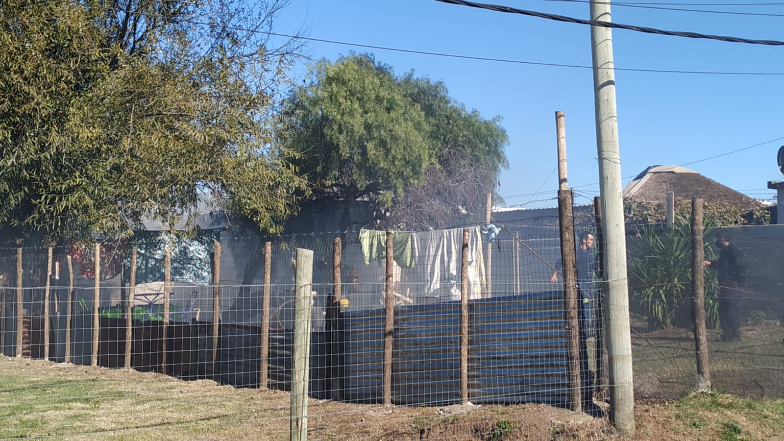 Se incendió casa de calle Molles Cenicientos