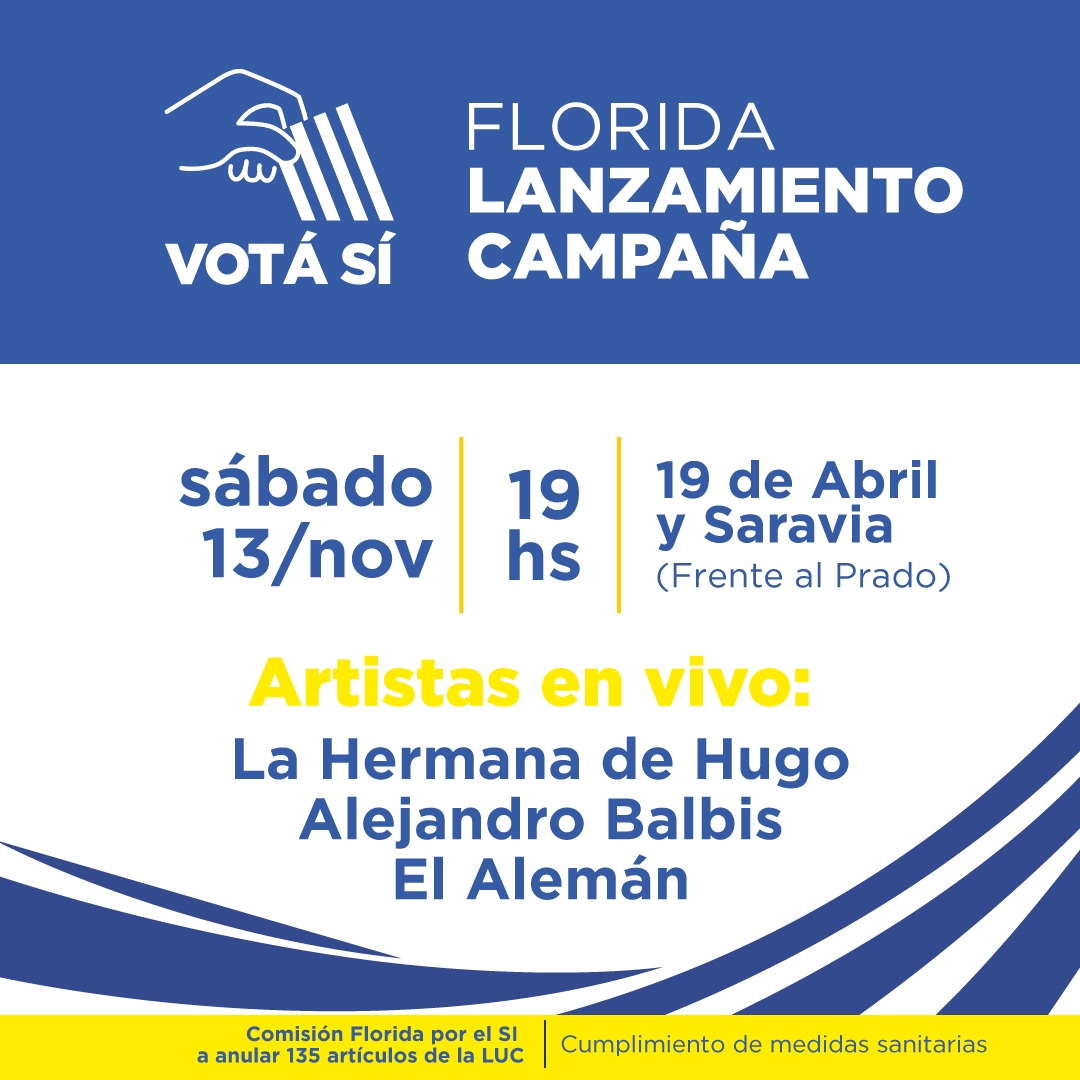 Se lanza en Florida la campaña VOTA SÍ para anular 135 artículos de la LUC