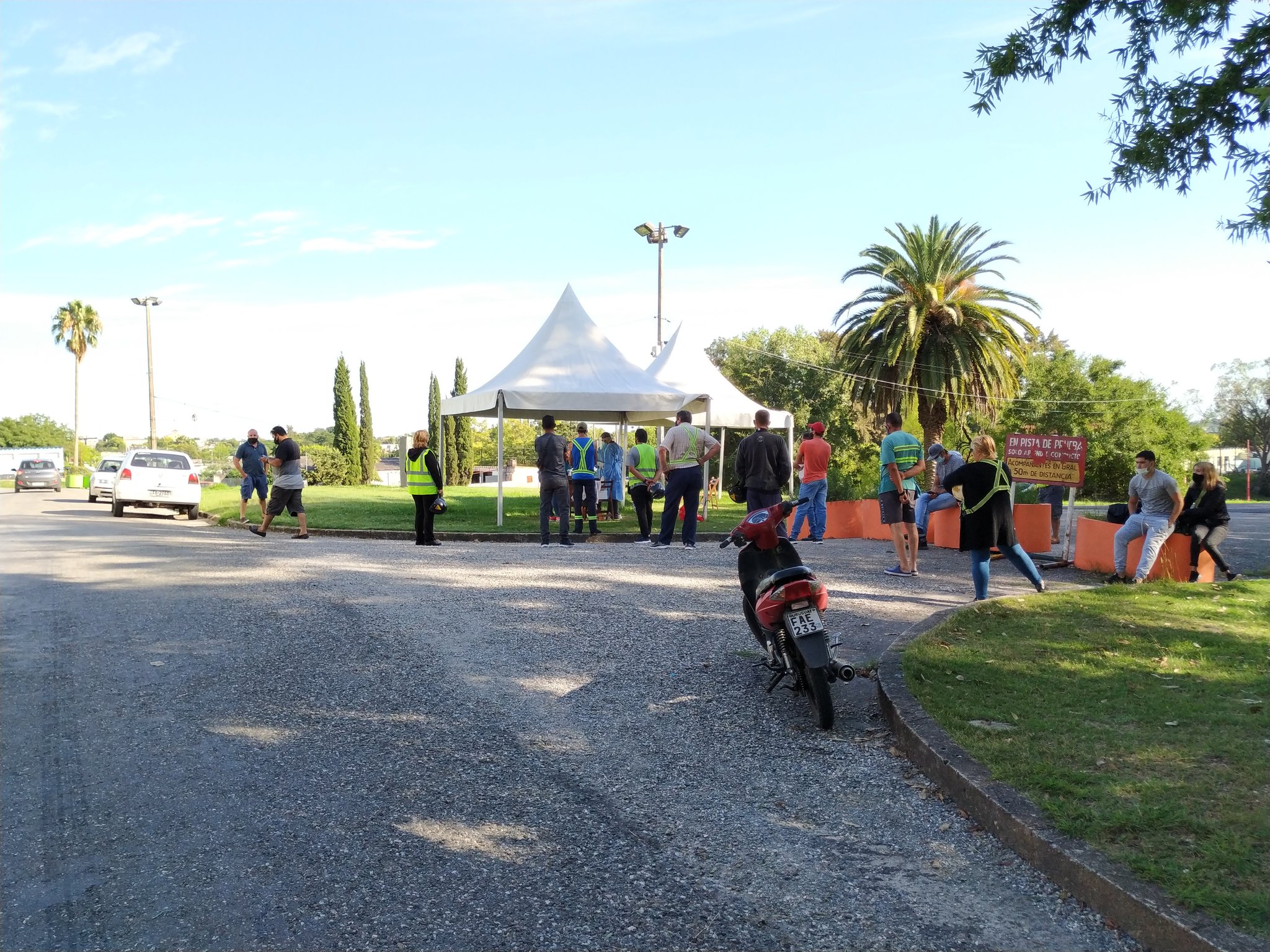 Se realizan hisopados a funcionarios de Vialidad