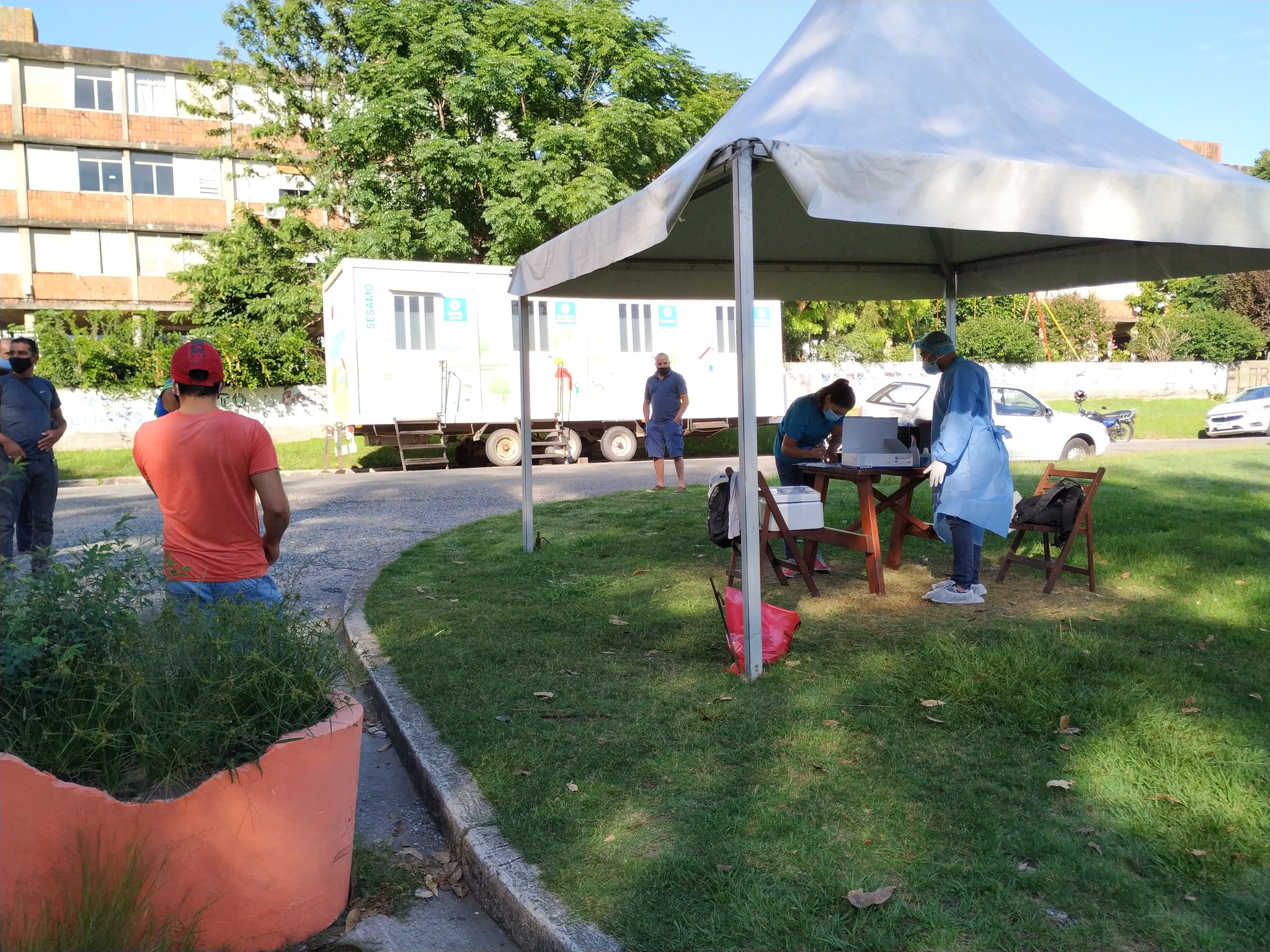 Se realizan hisopados a funcionarios de Vialidad 2