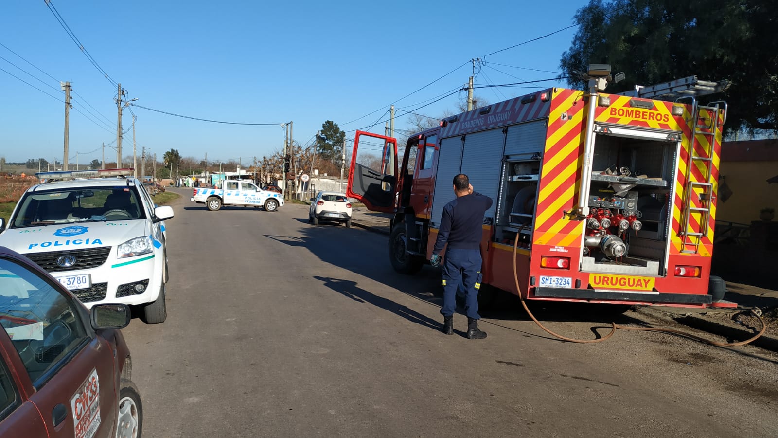 Se registró un incendio en casa ubicada en calle Zorrilla de San Martin 2