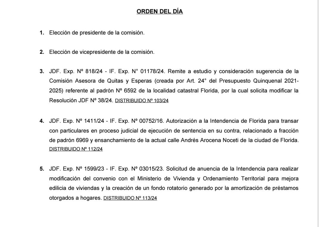 Sesión extraordinaria de la Comisión Permanente