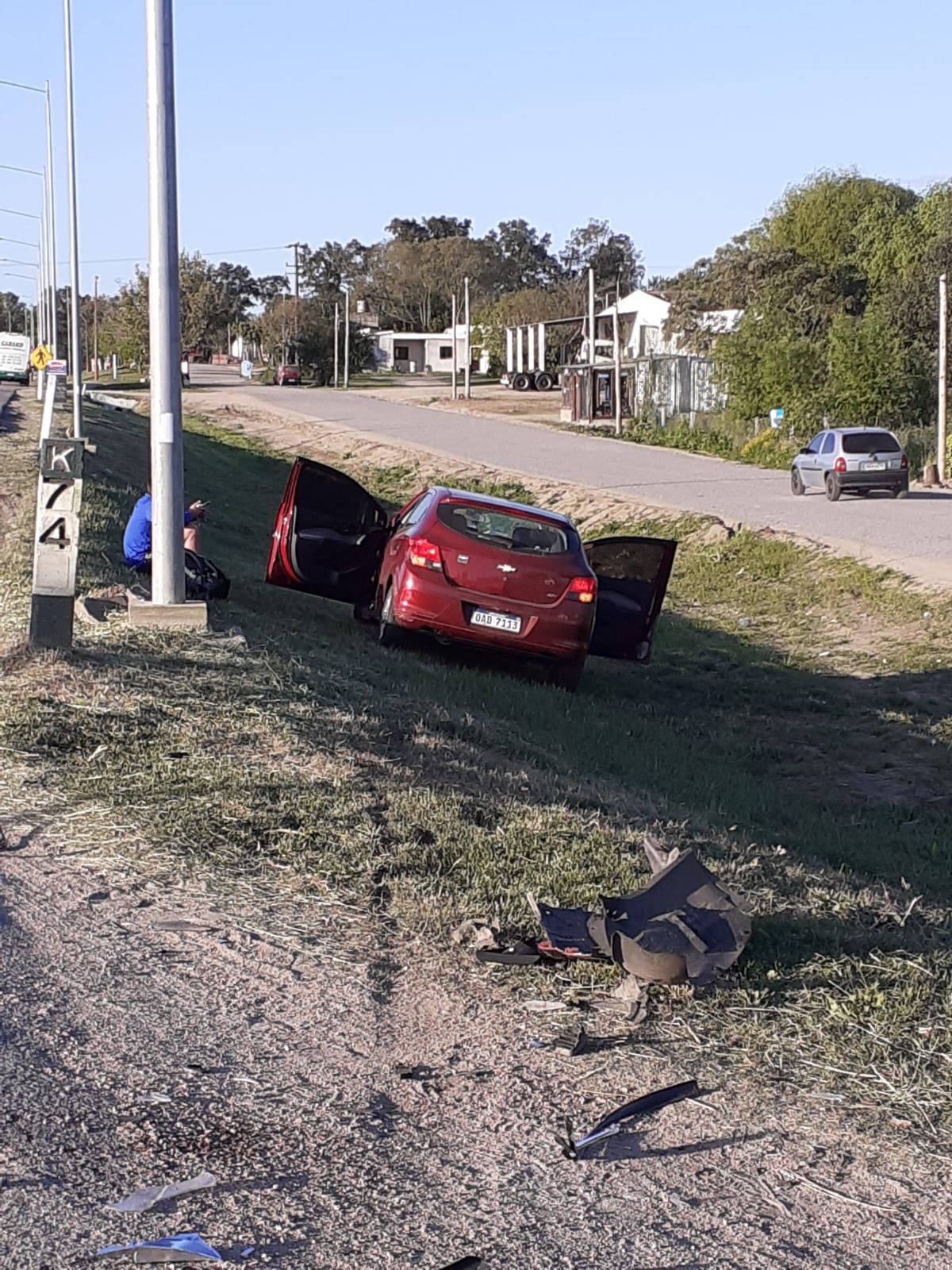 Siniestro de transito con lesionados leves en zona de Mendoza 2