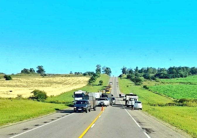 Vuelco de auto en ruta 5 con lesionados leves 4