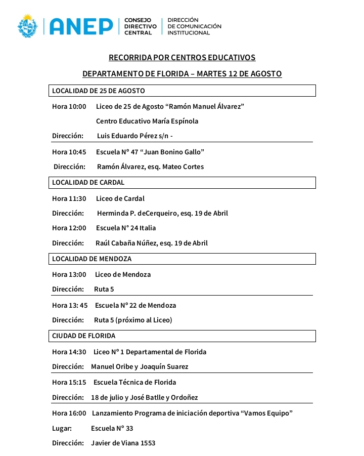 agenda de robert silva en Florida