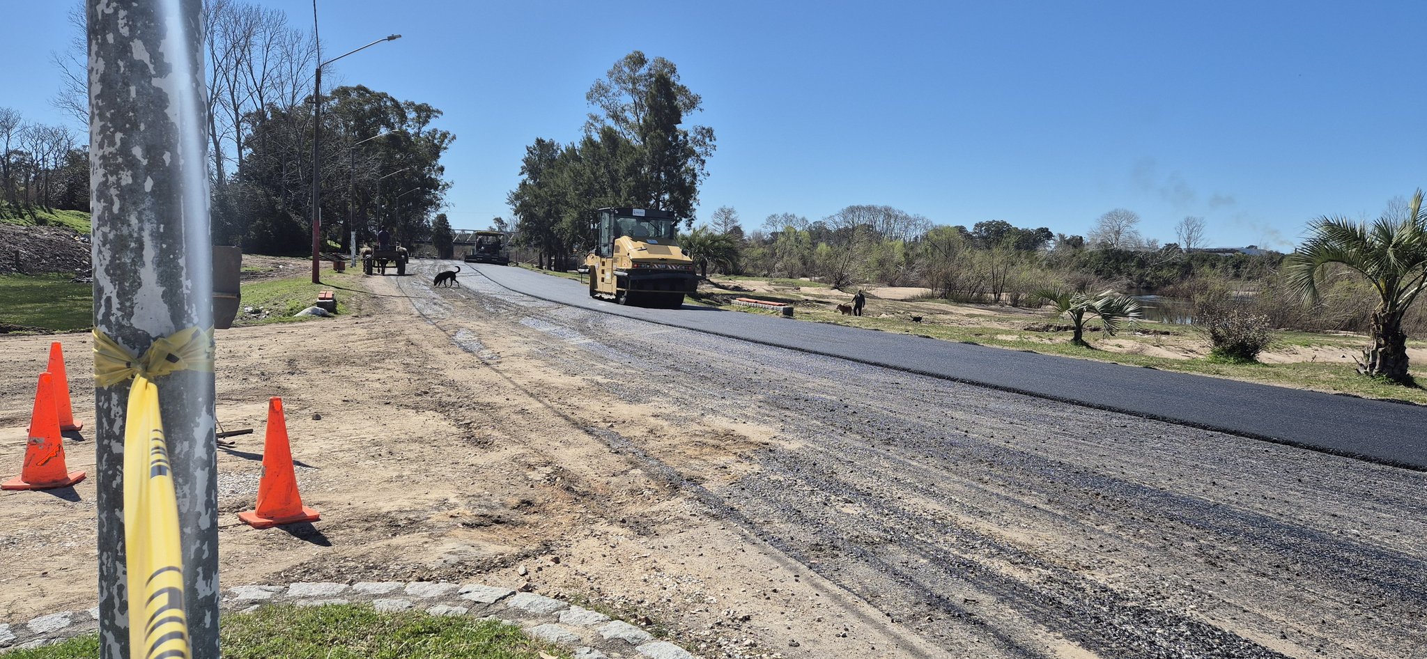 carpeta asfaltica en la rambla